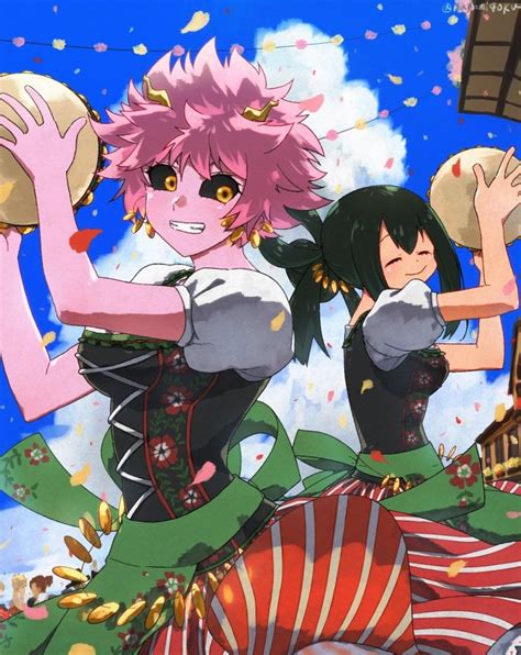 mina ashido naked|Mina Ashido and Tsuyu Asui (Naked) [Wily27]